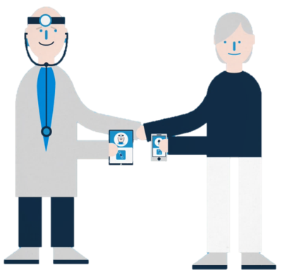 Infographie utilisation application d'eDOL ANALGESIA Infographie utilisation application d'eDOL ANALGESIA