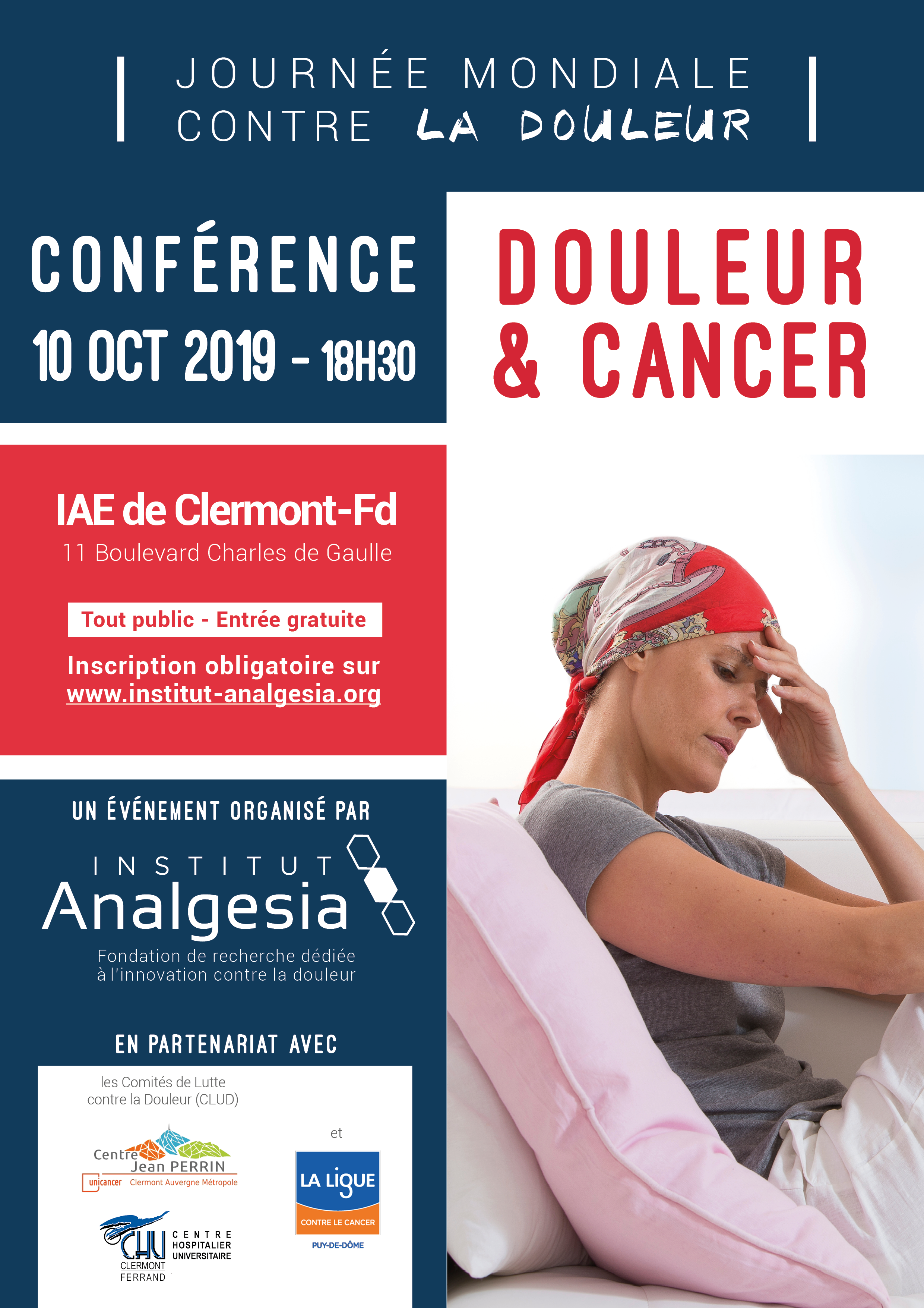 Invitation conférence Douleur & Cancer