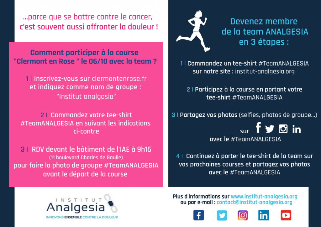 #TeamANALGESIA Clermont en Rose 2