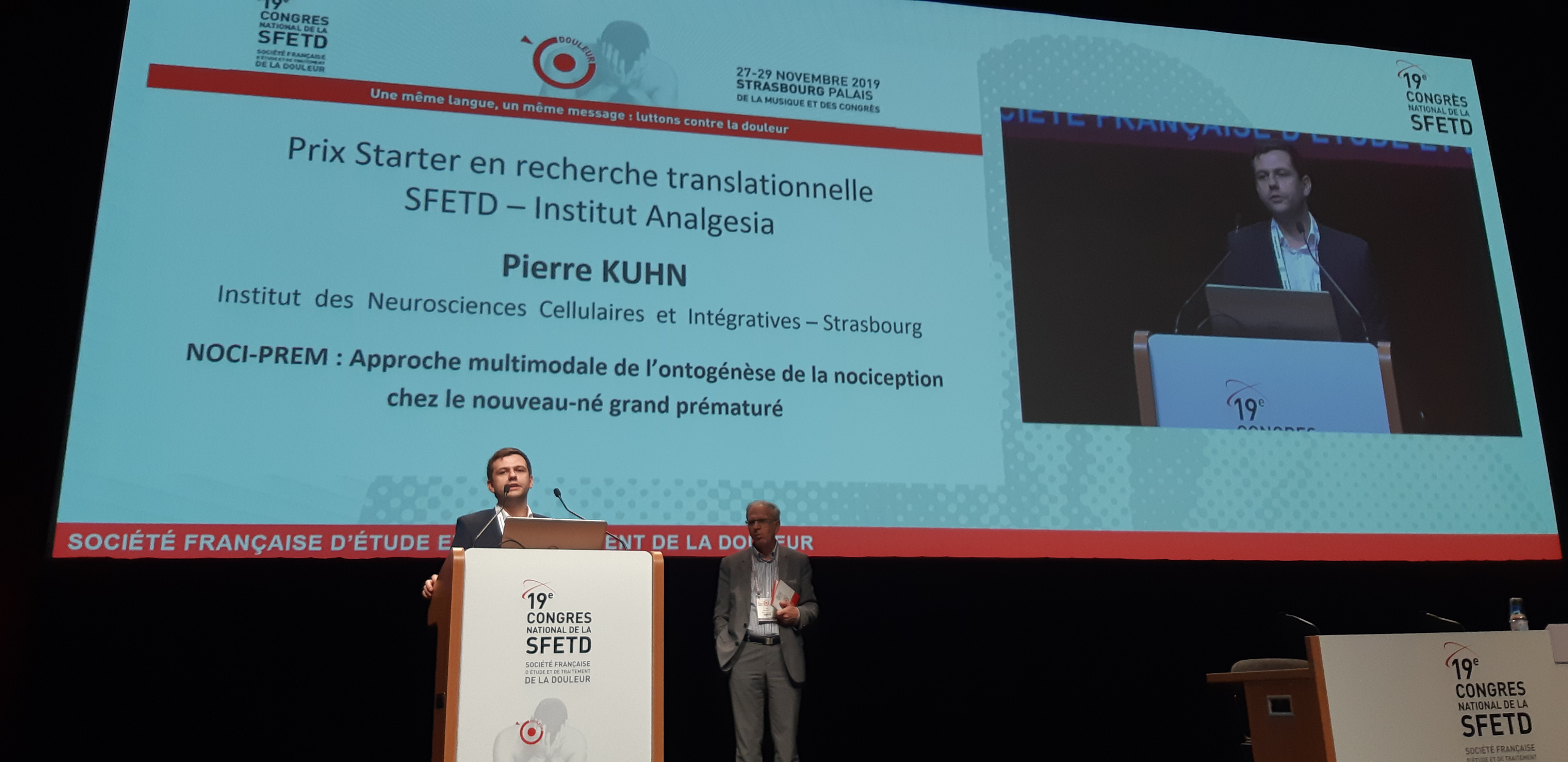 Remise de prix P.KUHN SFETD ANALGESIA