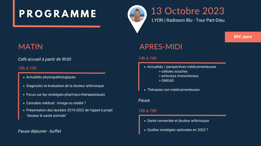 Programme symposium douleur et santé animale