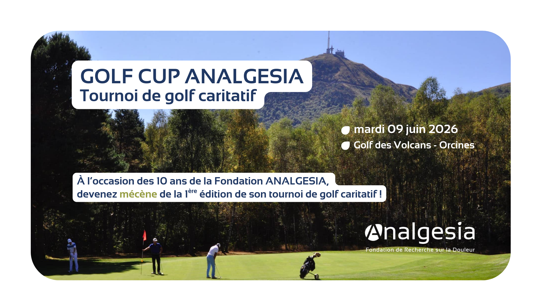 Devenir mécène de la Golf CUP ANALGESIA