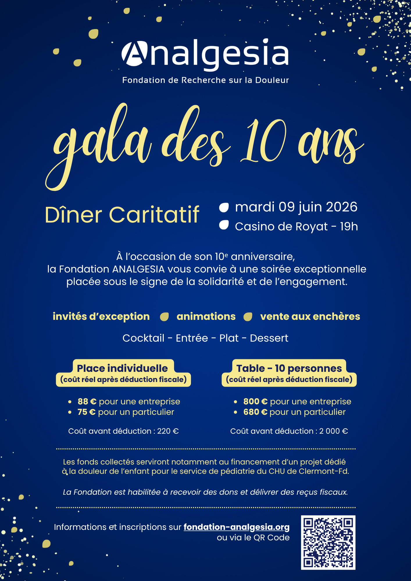 Gala des 10 ans ANALGESIA